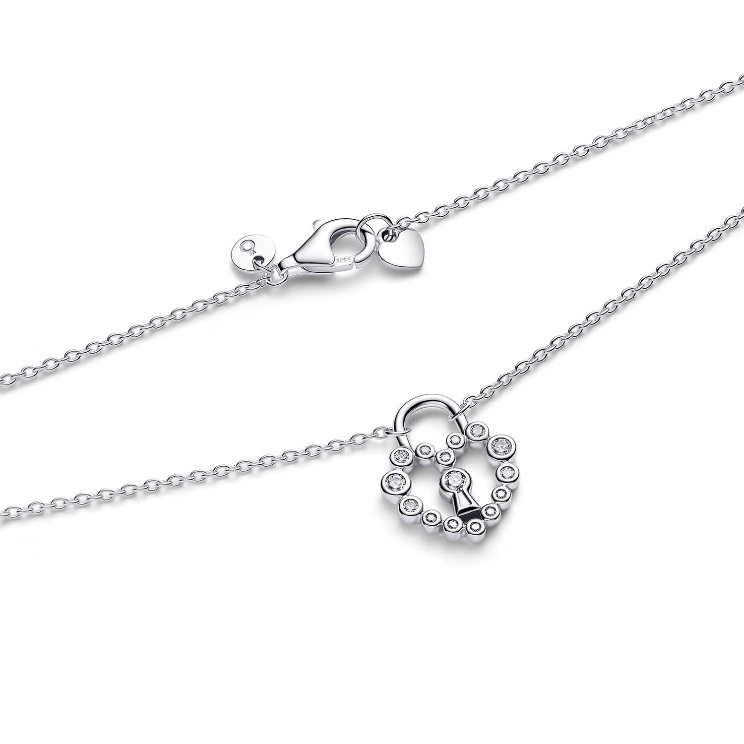 COLLANA PANDORA LUCCHETTO CUORE LUMINOSO