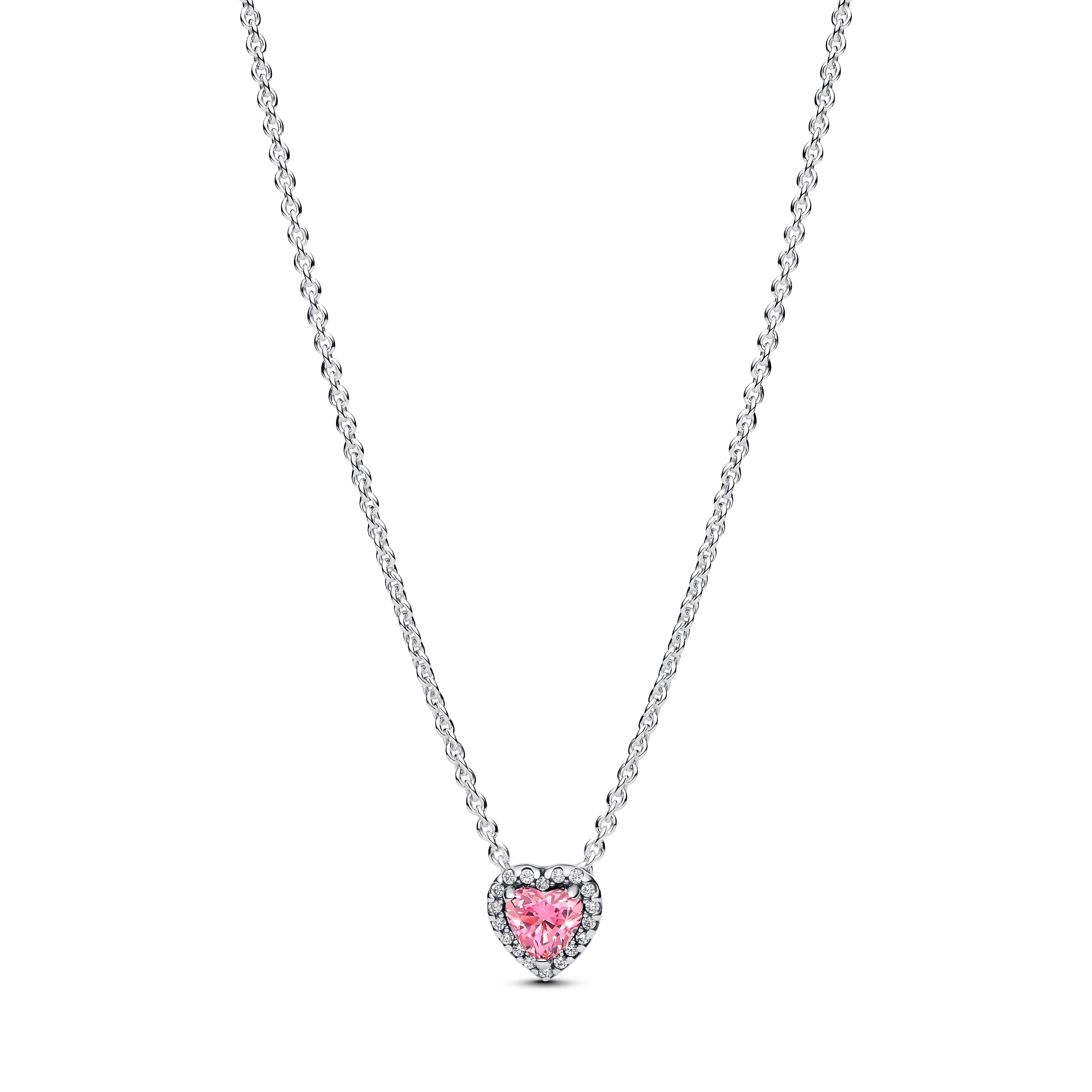 COLLANA PANDORA CUORE ROSA