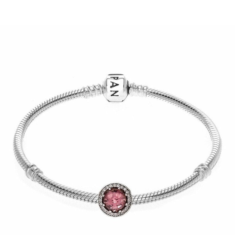 CHARM PANDORA GIOIELLO PIETRA ROSA