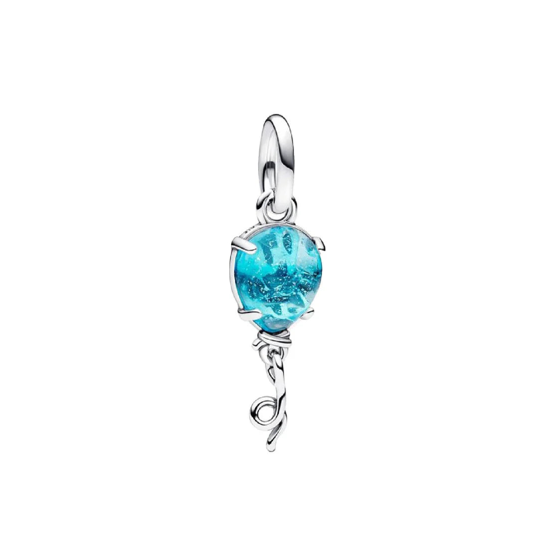 CHARM PANDORA PENDENTE PALLONCINO BLU VETRO DI MURANO UNICEF