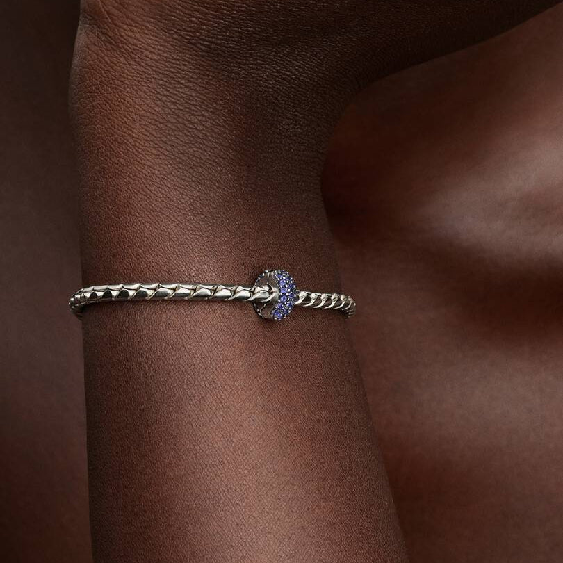 CHARM PANDORA CLIP SCINTILLANTE BLU