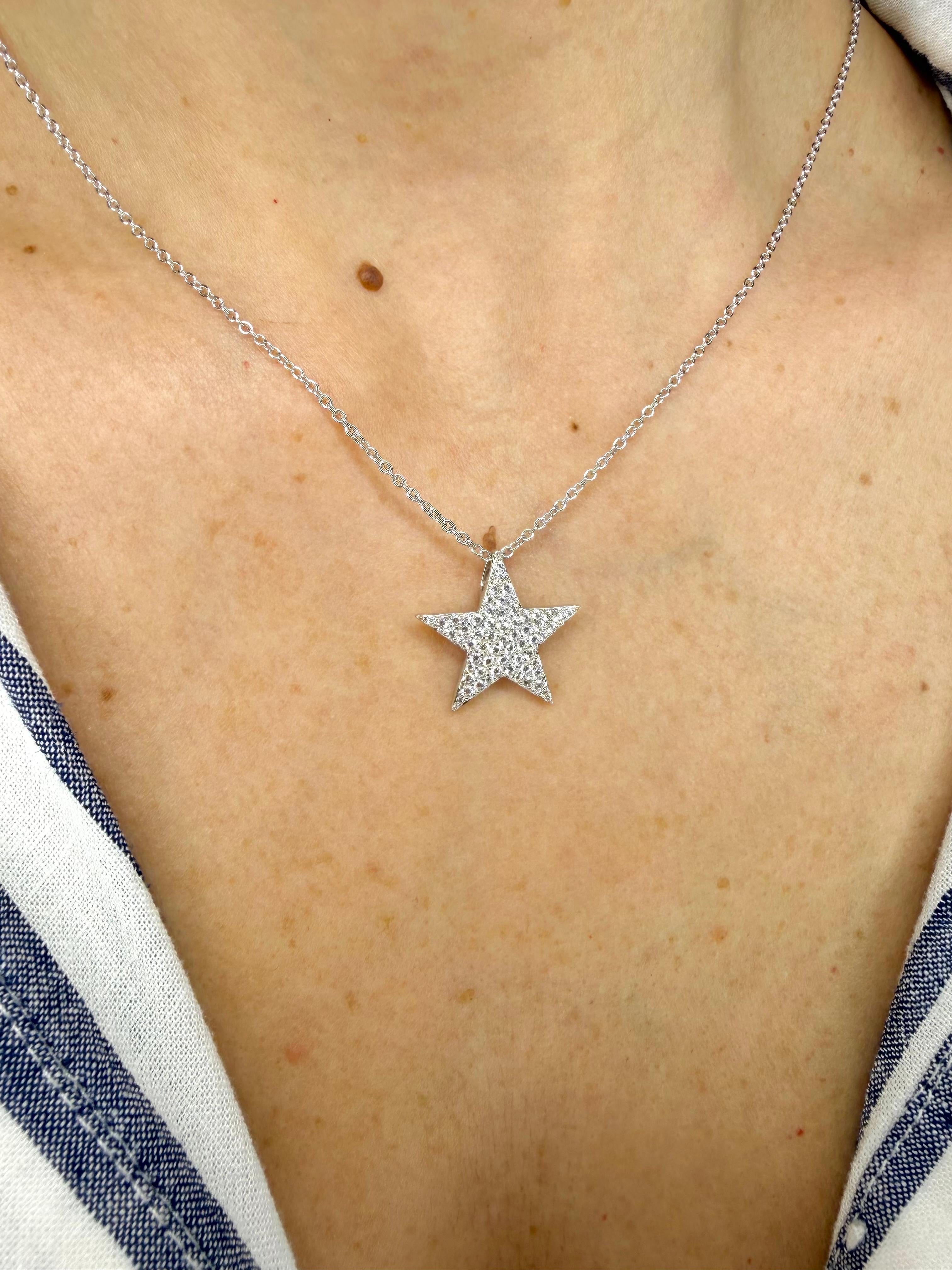 COLLANA STELLA CON ZIRCONI PAVÉ IN ARGENTO 925