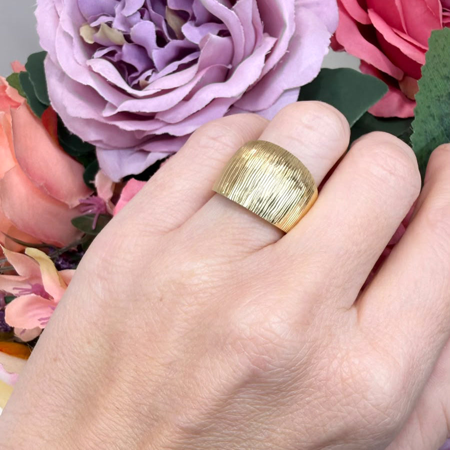 Anello Fascia in Oro Giallo 18 KT