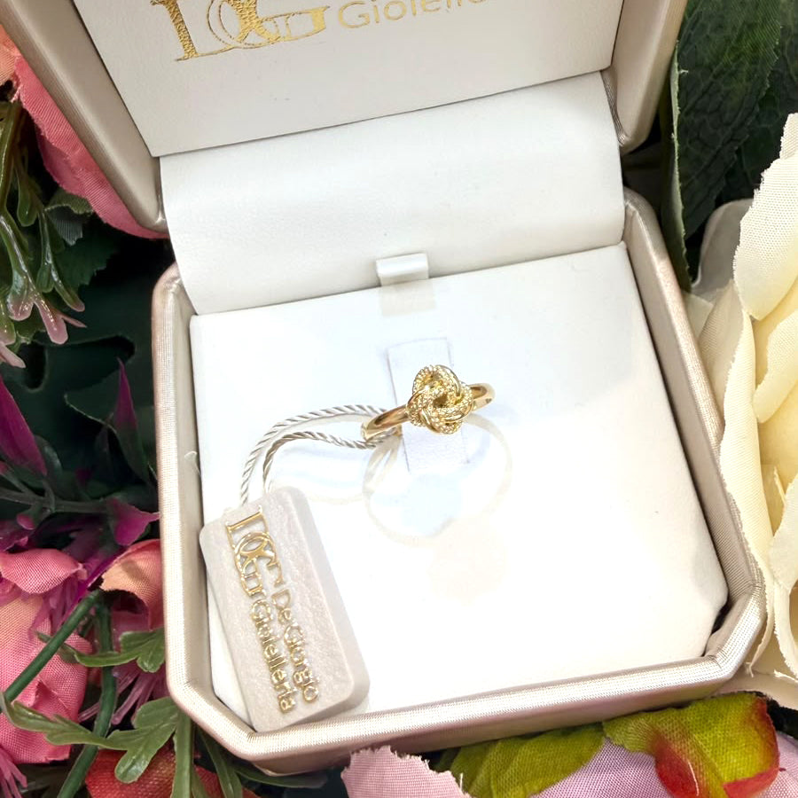 Anello Nodo in Oro Giallo 18 KT