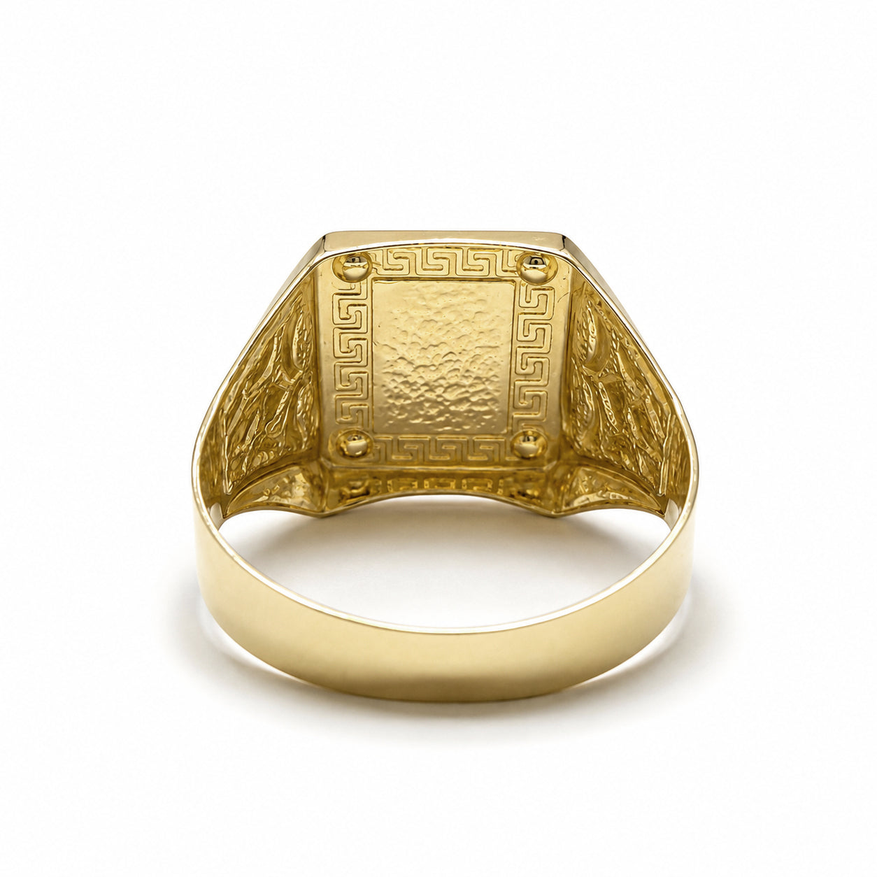 Anello Uomo Chevalier Greca Tricolore in Oro 18KT (750)