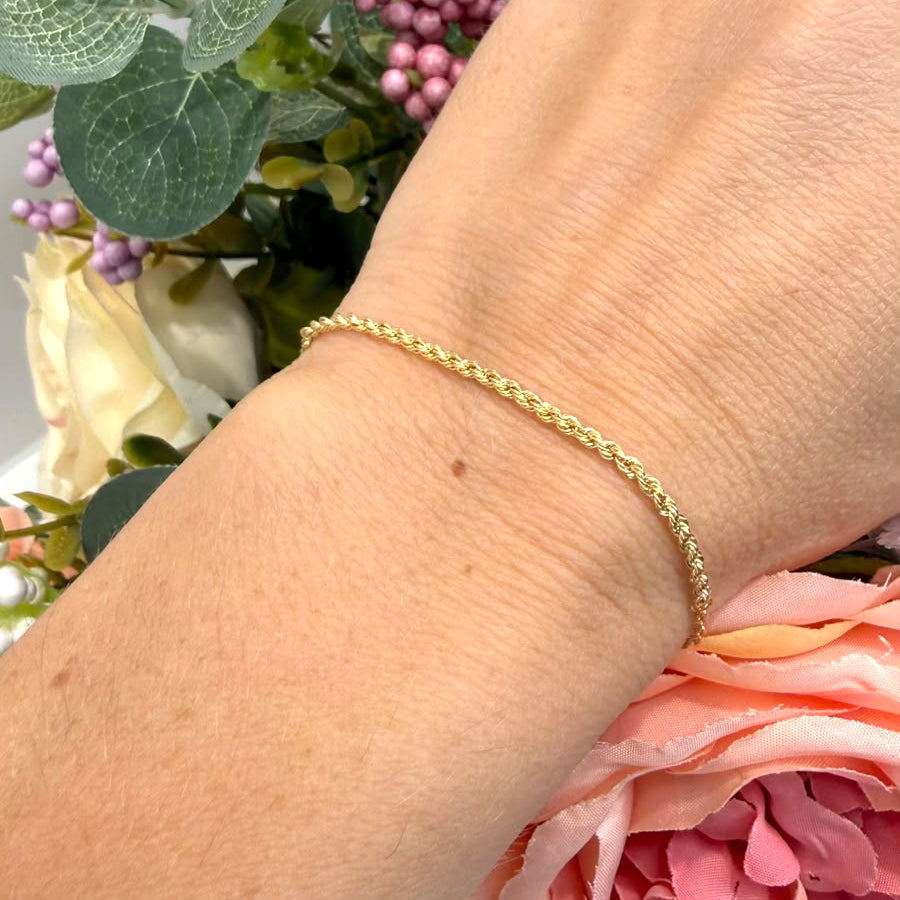 Bracciale a Corda in Oro Giallo 18 KT (750)