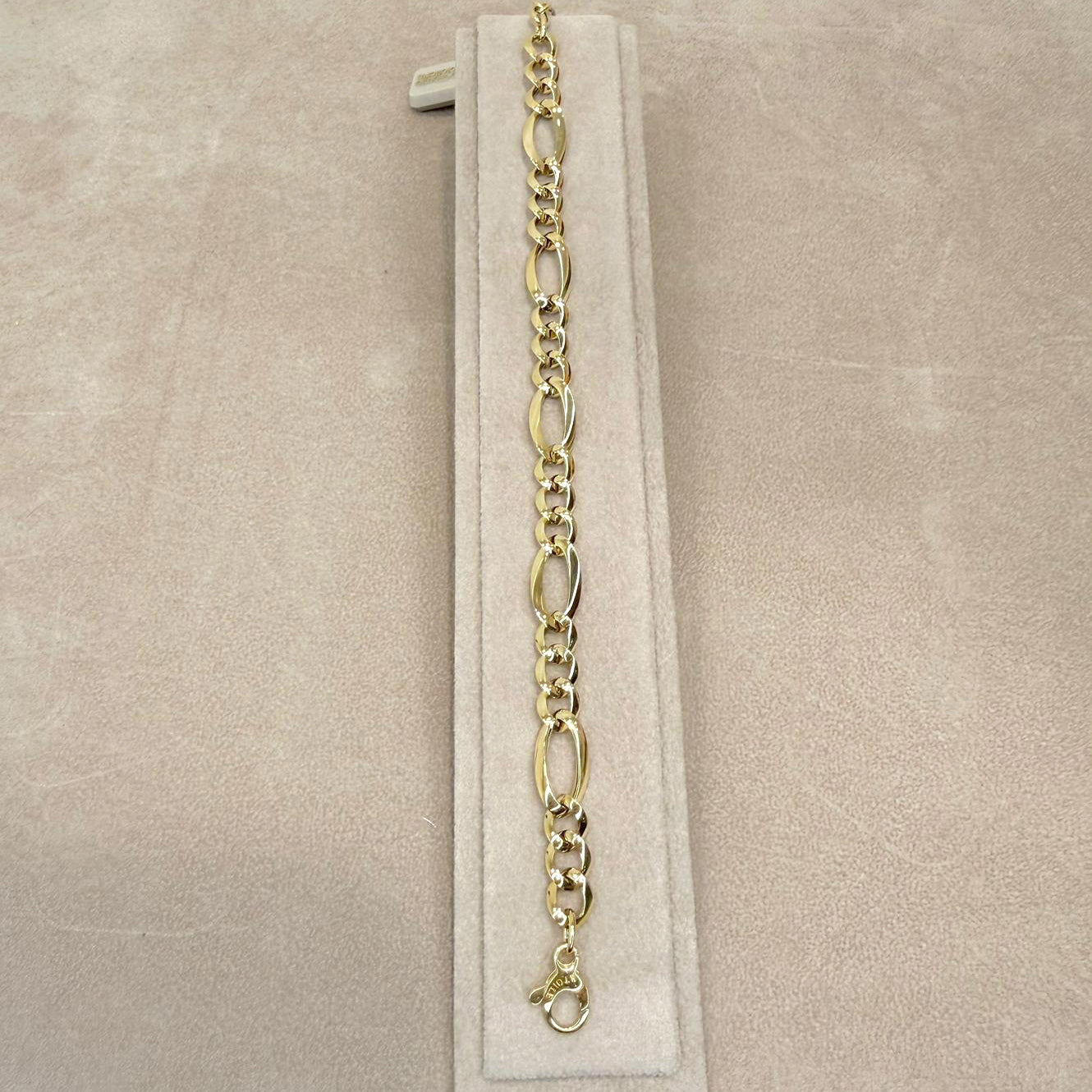 Bracciale in Oro Giallo 18 KT con Maglie Ovali Alternate