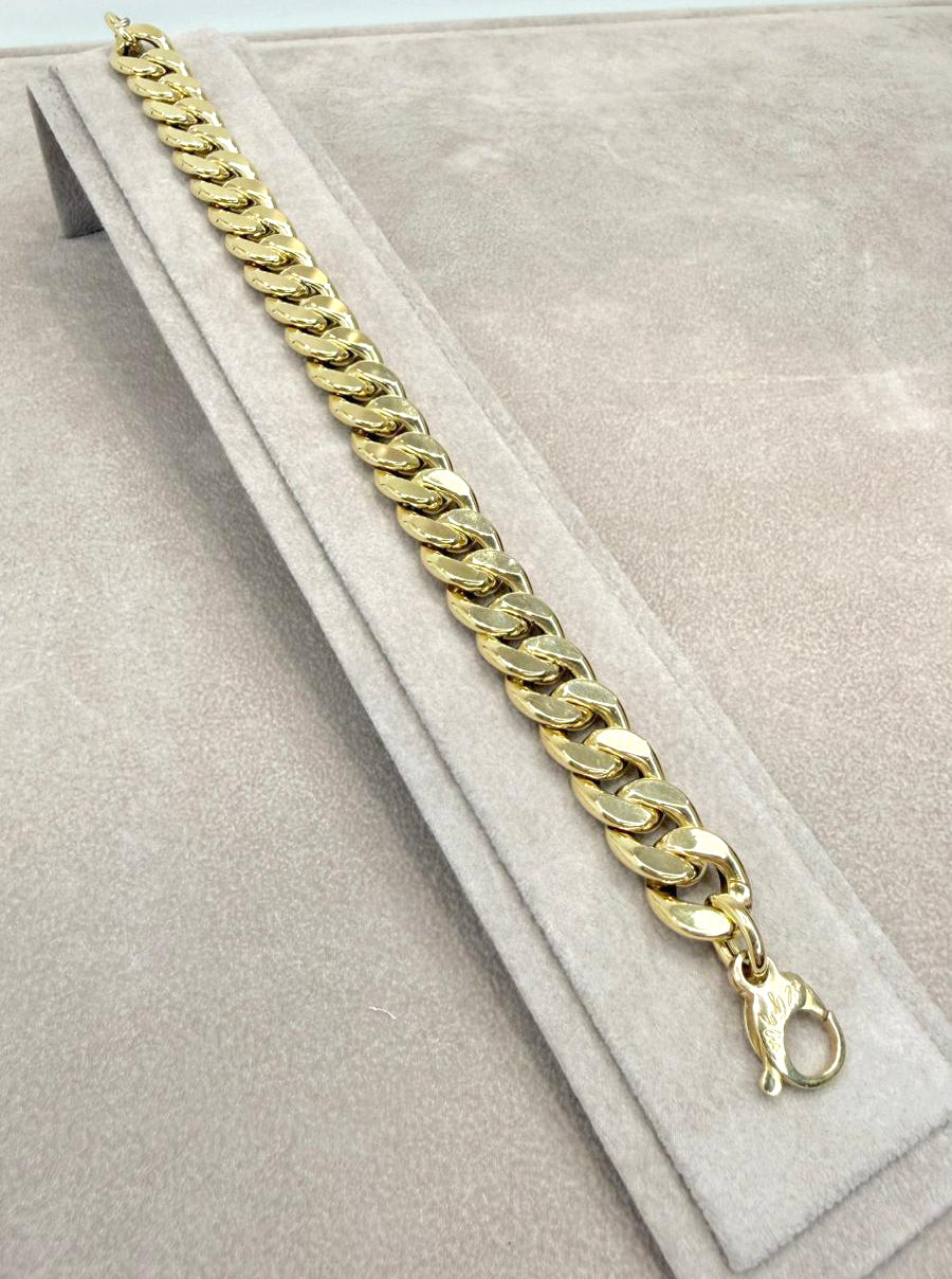 Bracciale Groumette in Oro Giallo 18 KT Luminoso