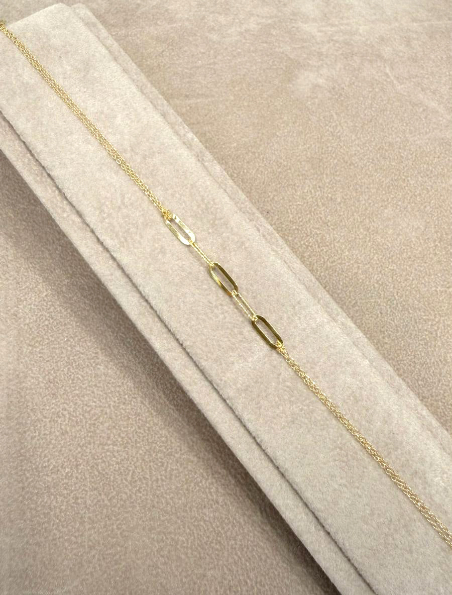 Bracciale in Oro Giallo 18 KT con Elementi Geometrici