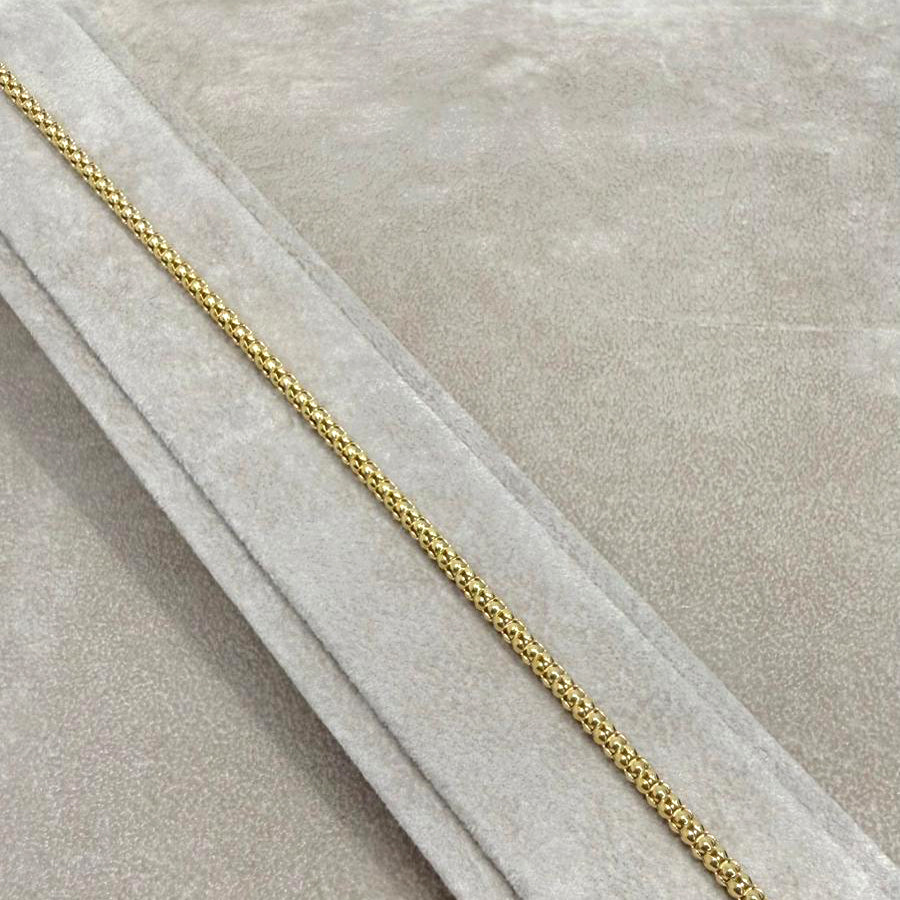 Bracciale a Maglia Compatta in Oro Giallo 18 KT