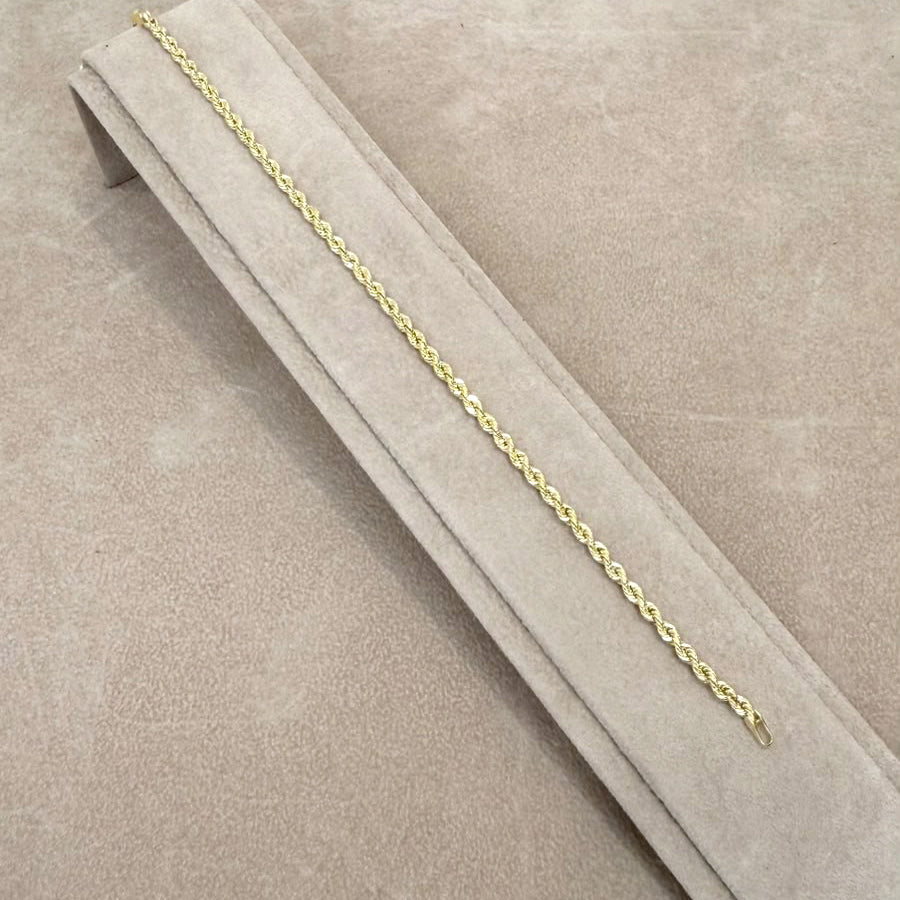 BRACCIALE TORCHON INTRECCIATO IN ORO GIALLO 18 KT
