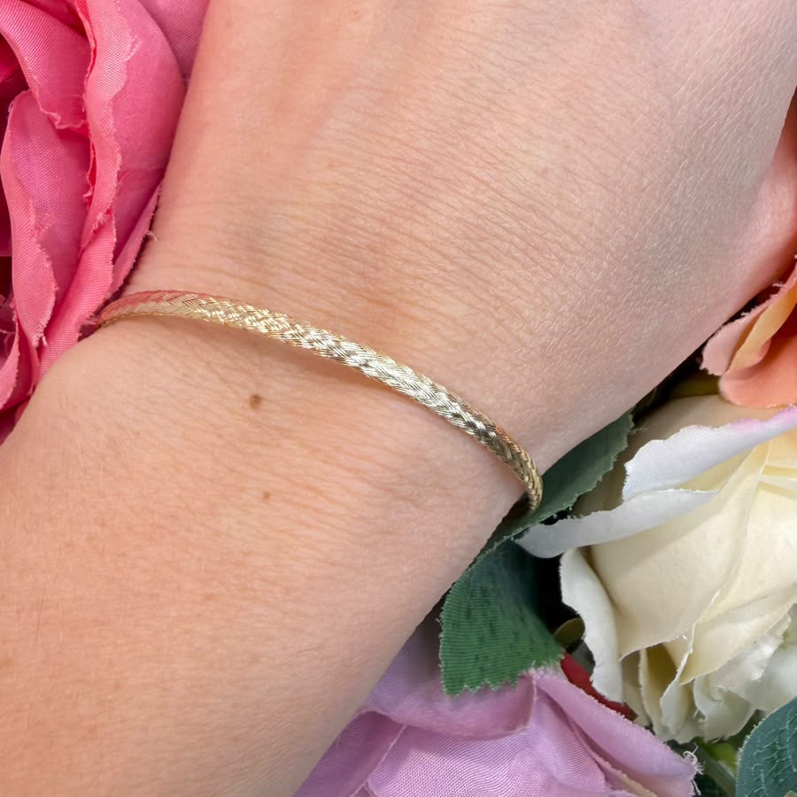 BRACCIALE SEMIRIGIDO IN ORO GIALLO 18 KT (750)