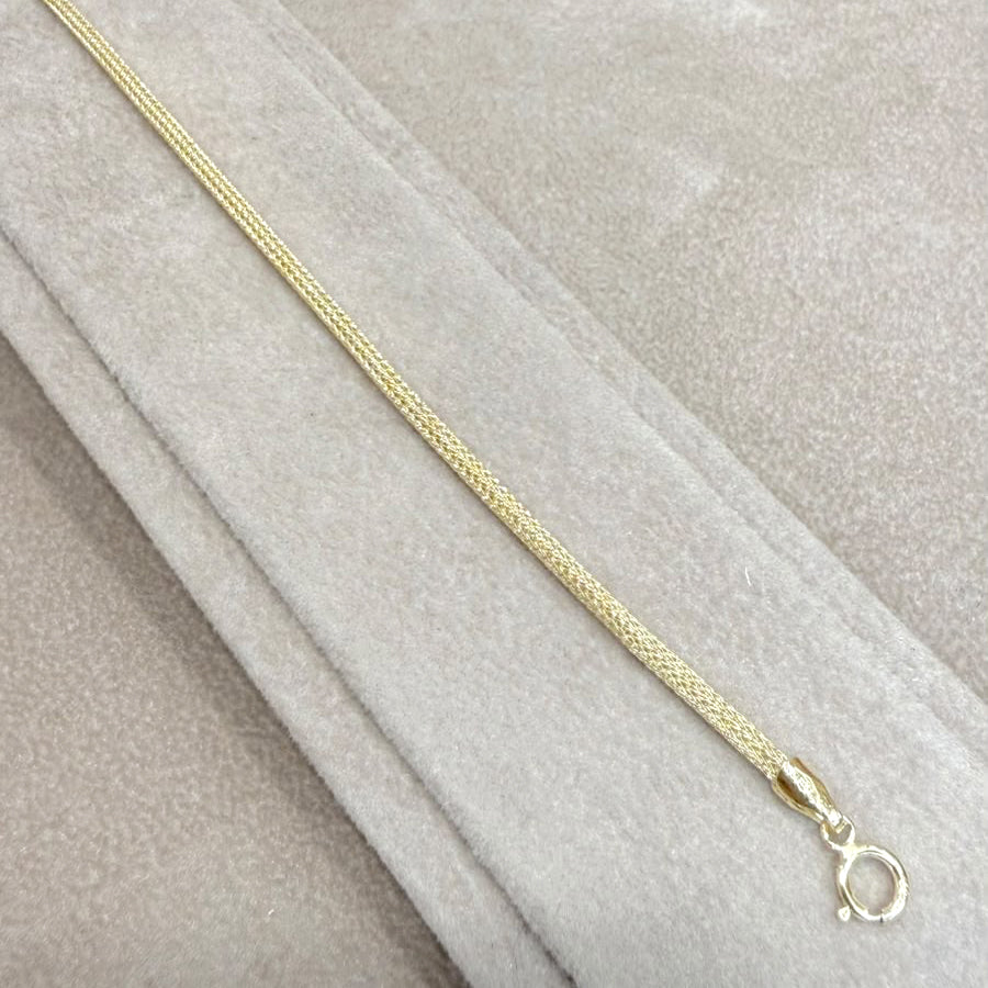BRACCIALE IN ORO GIALLO 18 KT (750) MAGLIA INTRECCIATA
