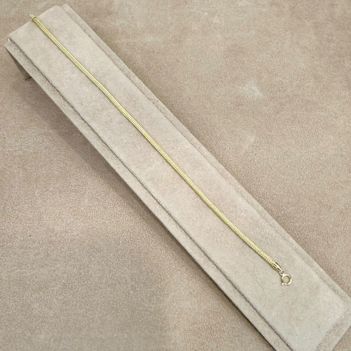 BRACCIALE IN ORO GIALLO 18 KT (750) MAGLIA INTRECCIATA