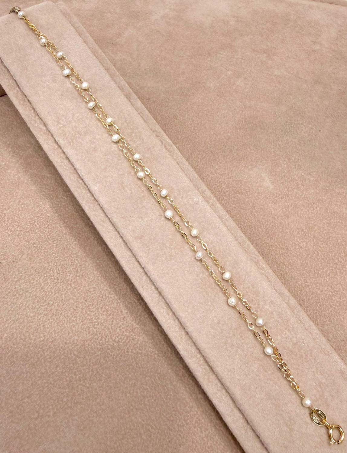 BRACCIALE IN ORO GIALLO 18 KT (750) CON PERLE