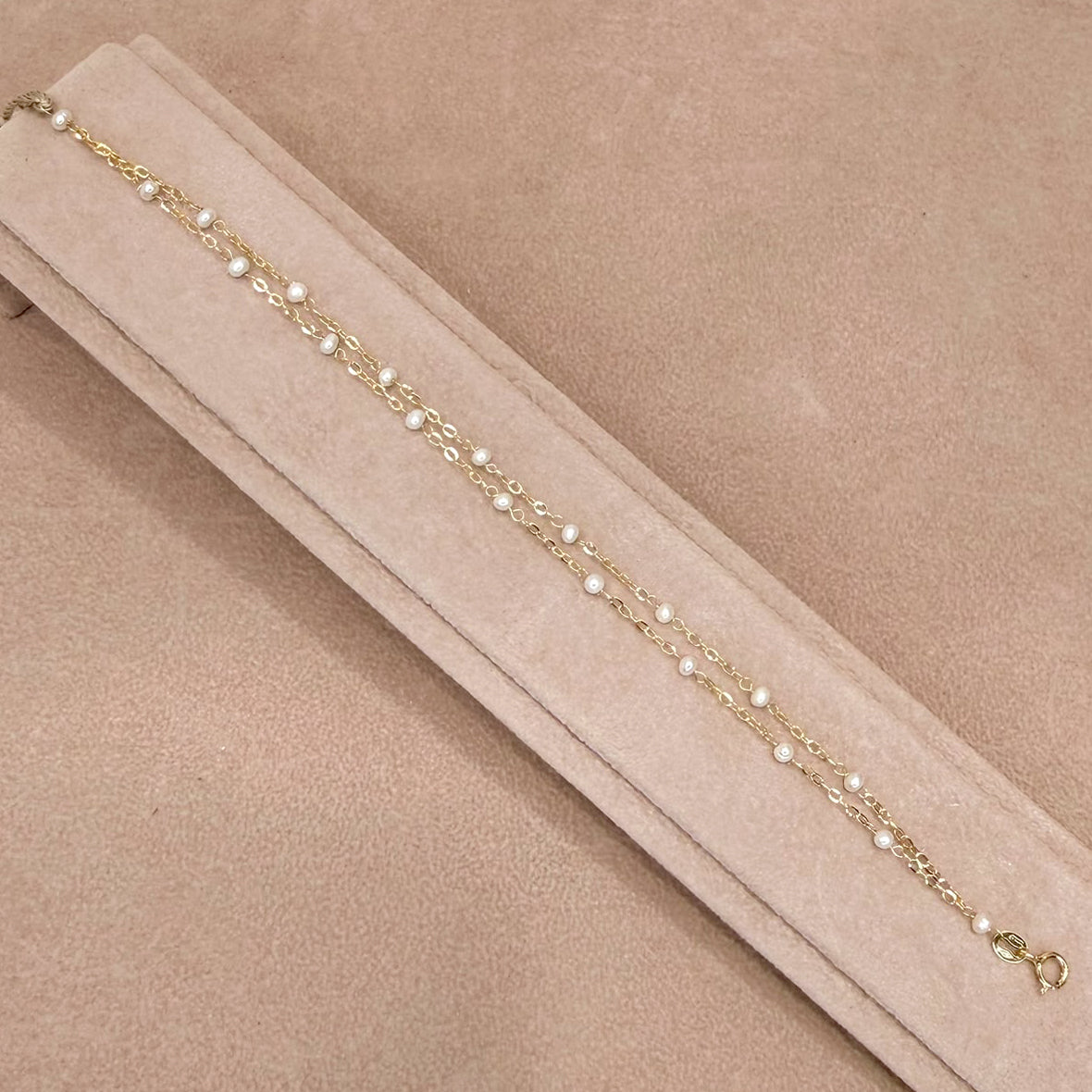BRACCIALE IN ORO GIALLO 18 KT (750) CON PERLE