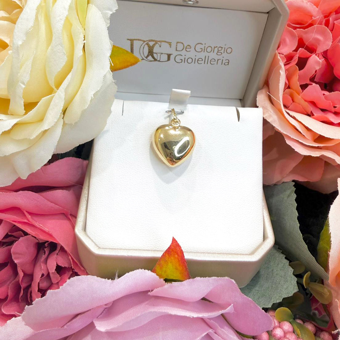 Ciondolo cuore da donna in oro giallo (750)