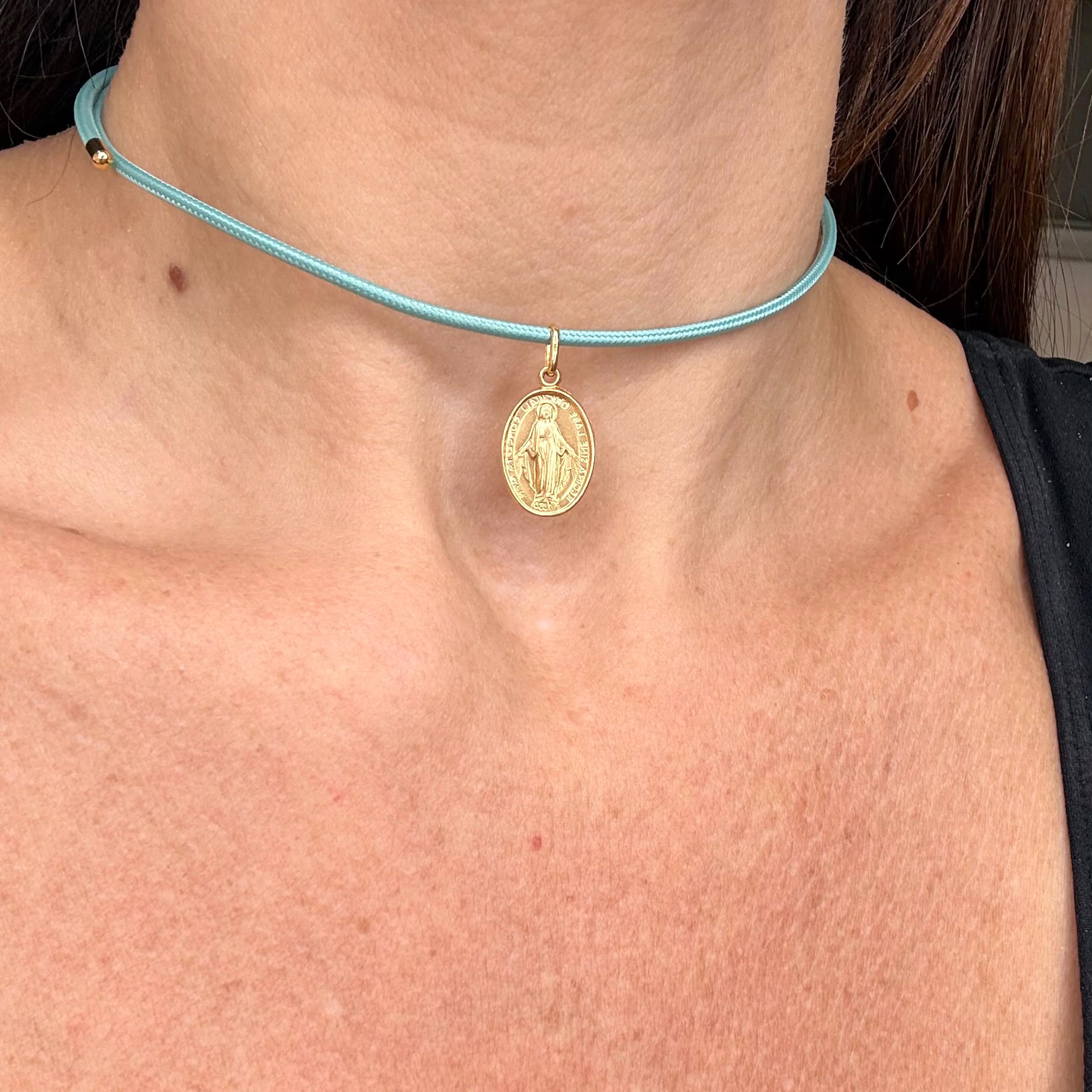 Medaglia Miracolosa in Oro Giallo 18 KT