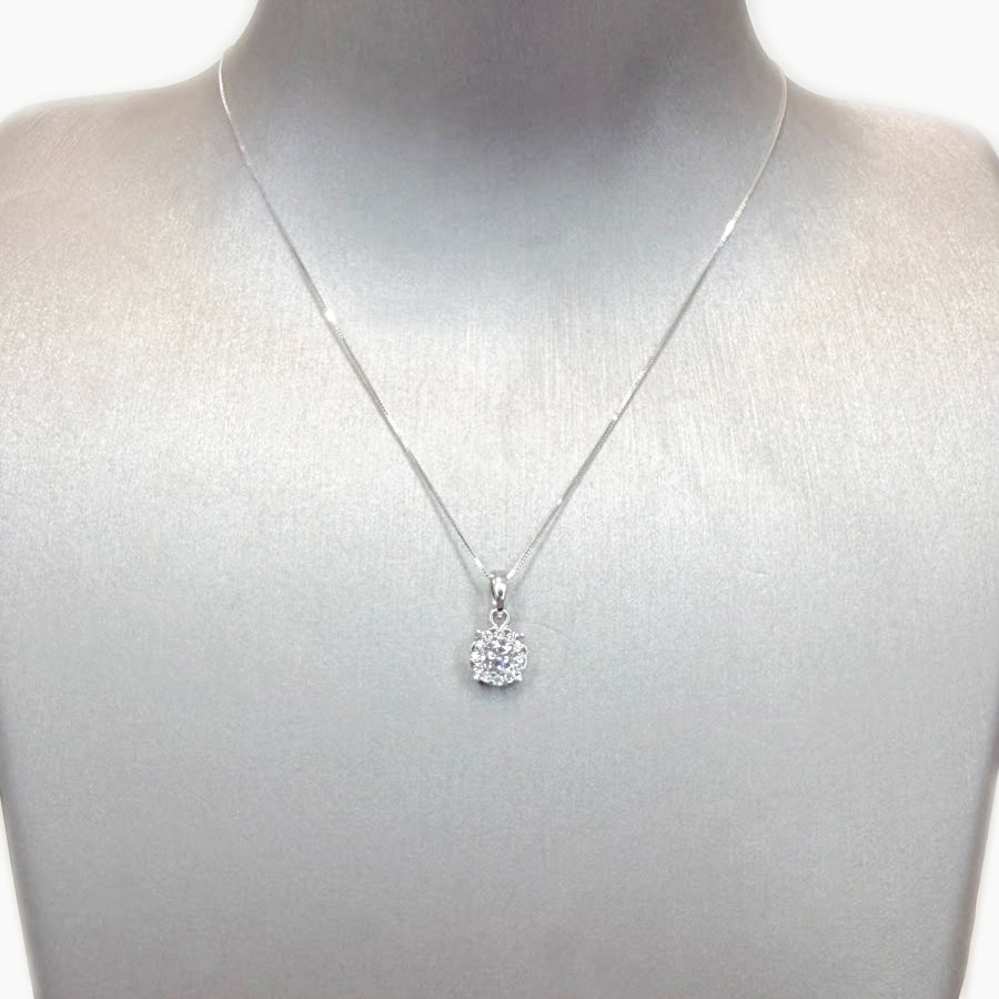 Collana Punto Luce in Oro Bianco 18 KT
