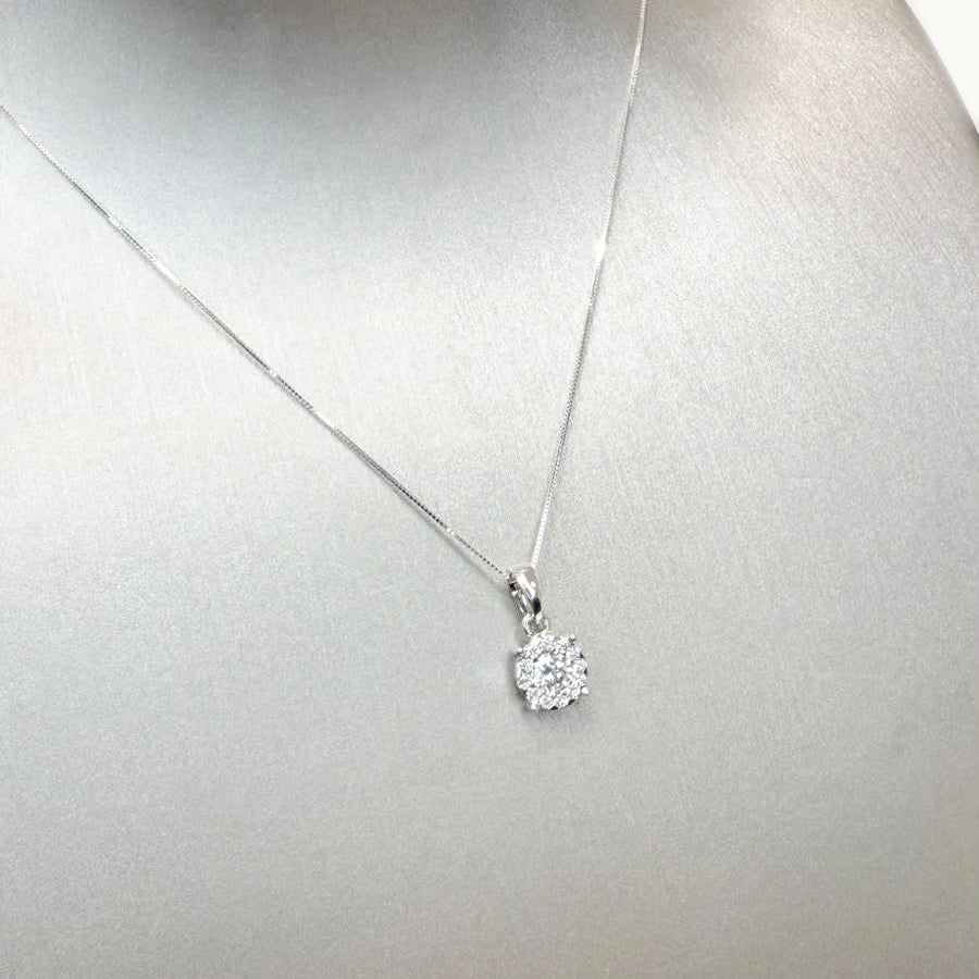 Collana Punto Luce in Oro Bianco 18 KT