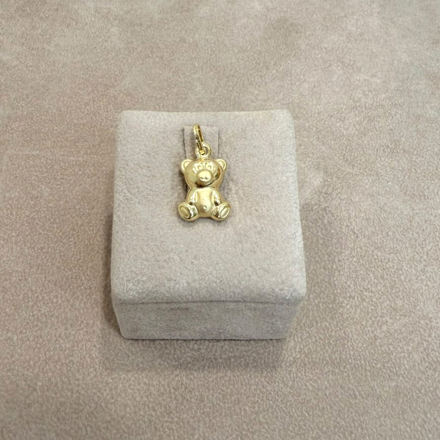CIONDOLO ORSETTO IN ORO GIALLO 18 KT (750) LUCIDO E SATINATO