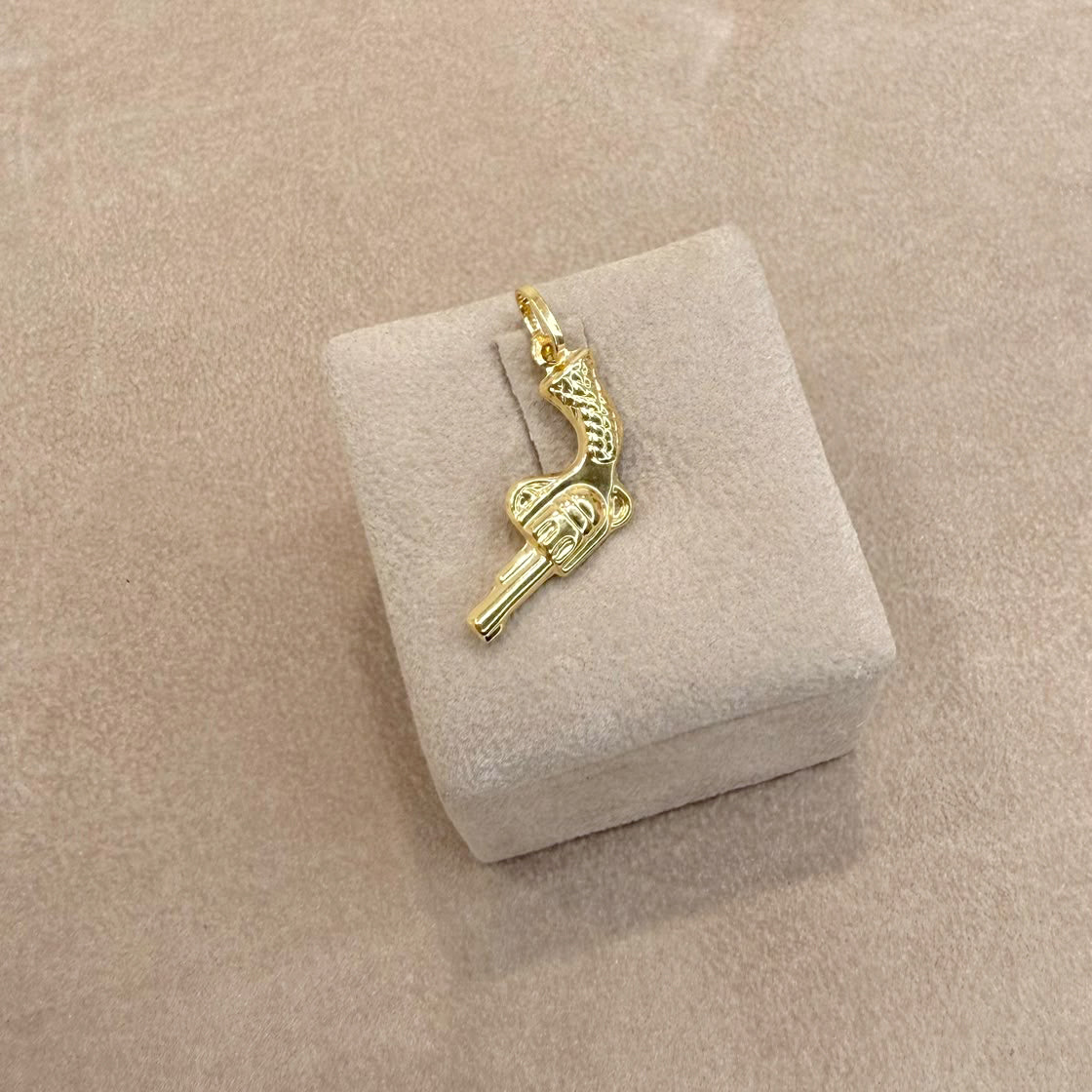 CIONDOLO PISTOLA IN ORO GIALLO 18 KT (750)