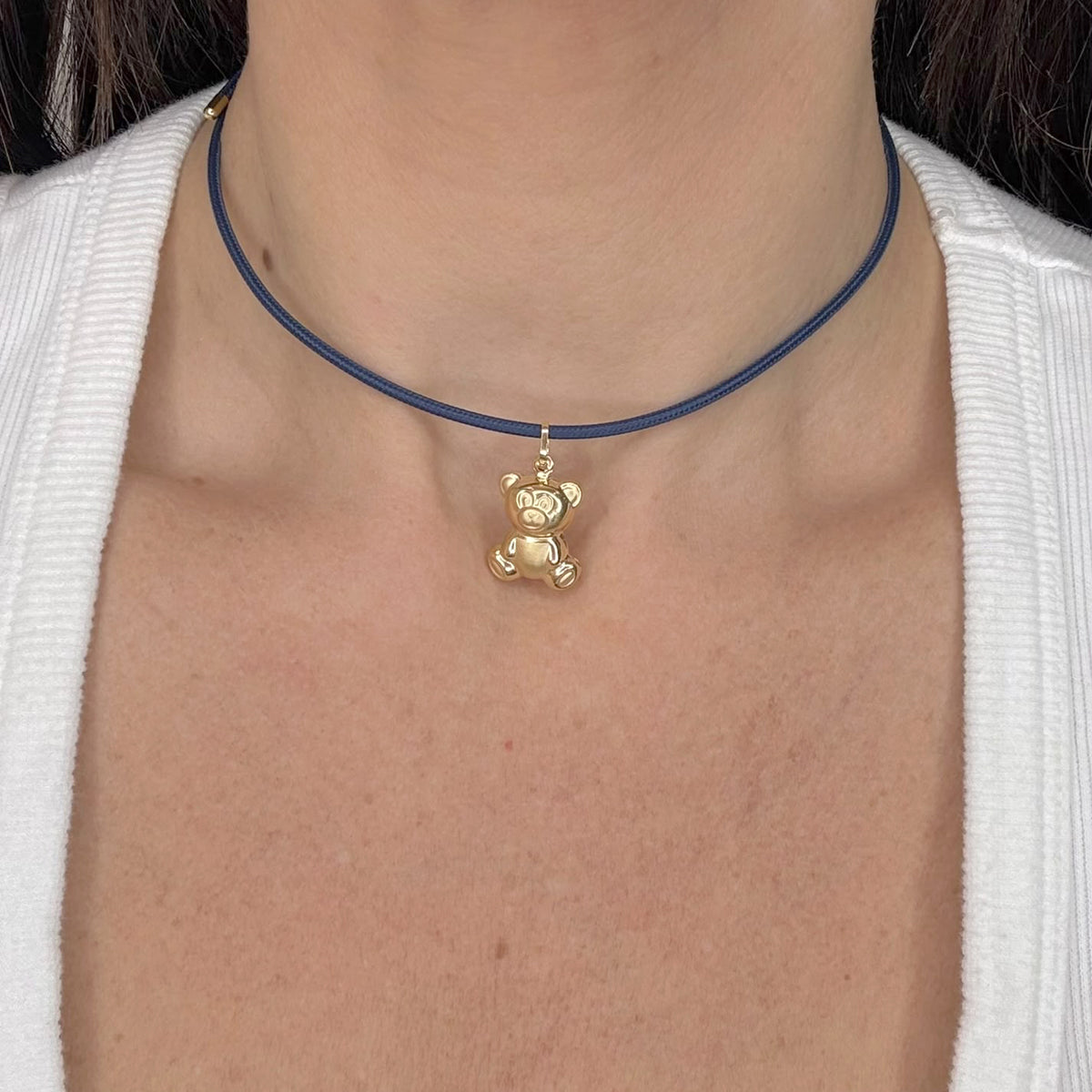 CIONDOLO ORSETTO IN ORO GIALLO 18 KT (750)