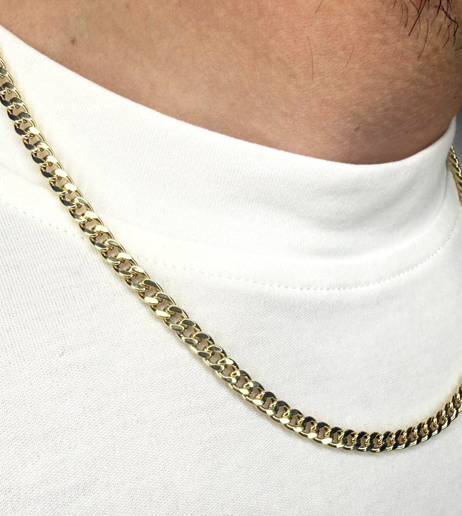 COLLANA GRUMETTA LUCIDA IN ORO GIALLO 18KT (750)