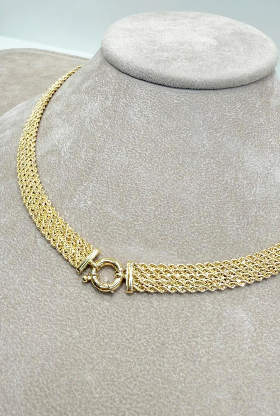 Collana Intrecciata in Oro Giallo 18 KT
