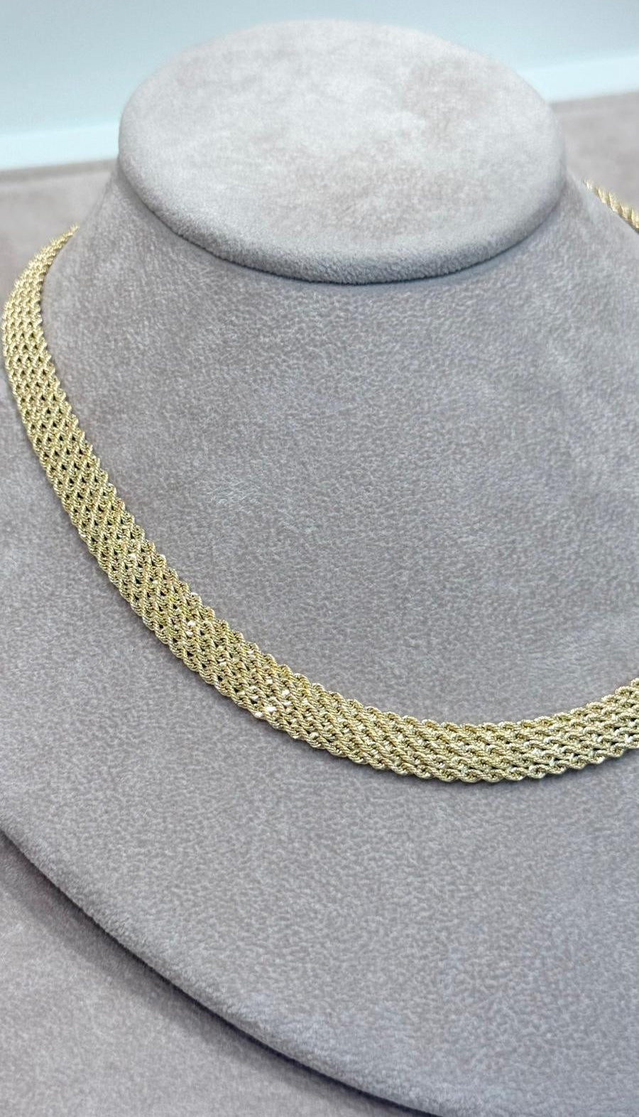 Collana Intrecciata in Oro Giallo 18 KT
