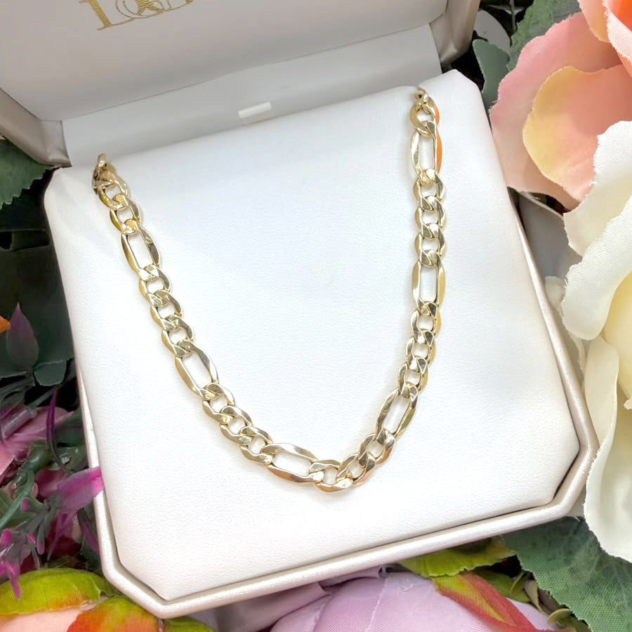 COLLANA UOMO A MAGLIA ALTERNATA IN ORO GIALLO 18 KT (750)