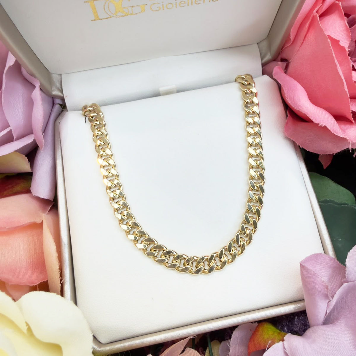 COLLANA GRUMETTA LUCIDA IN ORO GIALLO 18 KT (750)