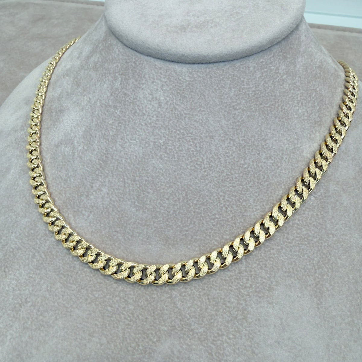 COLLANA GRUMETTA LUCIDA E SATINATA IN ORO GIALLO 18 KT (750) (Copia)