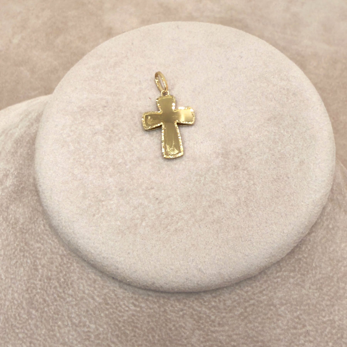 PENDENTE CROCE UNISEX IN ORO GIALLO 18 KT (750)