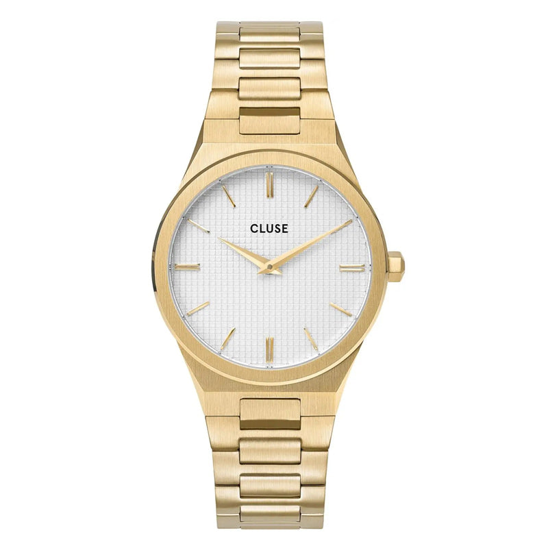 OROLOGIO CLUSE VIGOUREUX GOLD SNOW WHITE/GOLD |33MM|