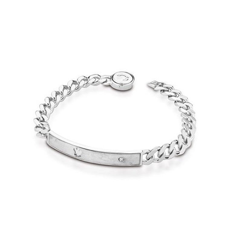 BRACCIALE ROBERTO GIANNOTTI DA UOMO ARGENTO A CATENA