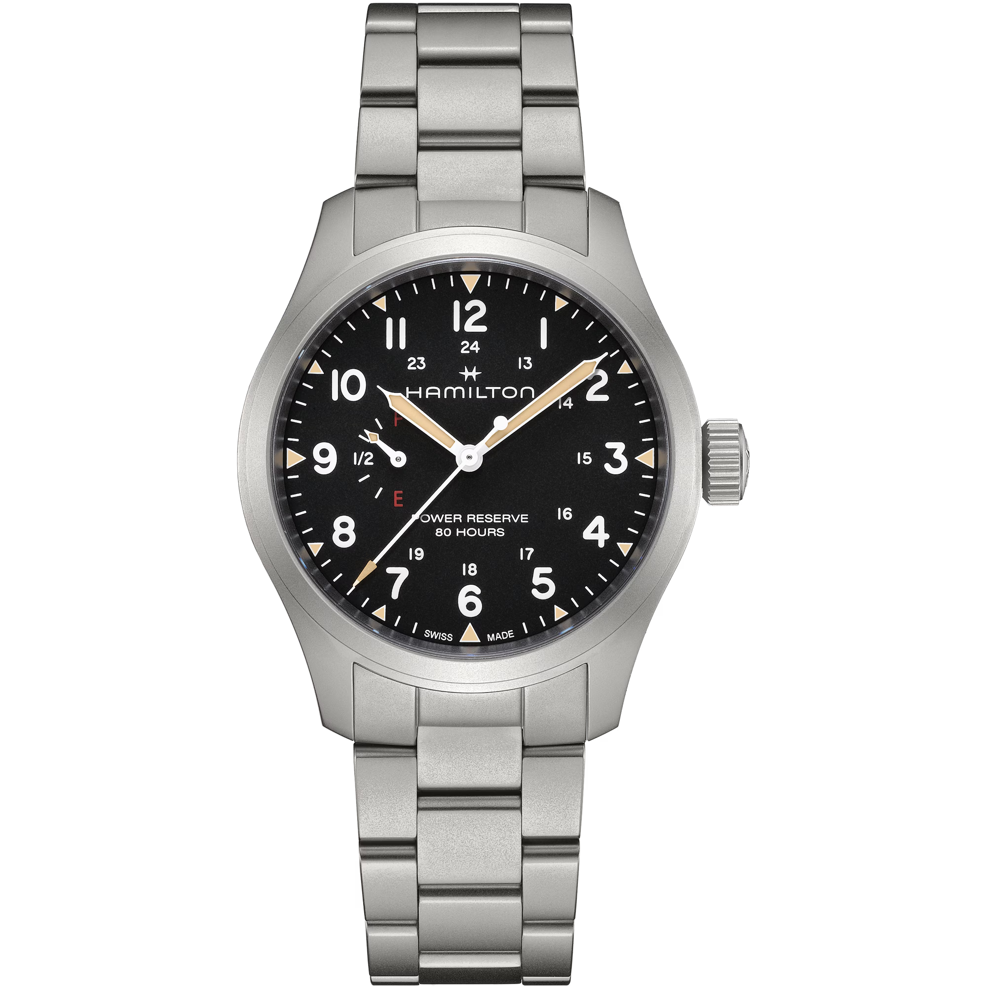 OROLOGIO HAMILTON KHAKI FIELD MECHANICAL POWER RESERVE |40MM|