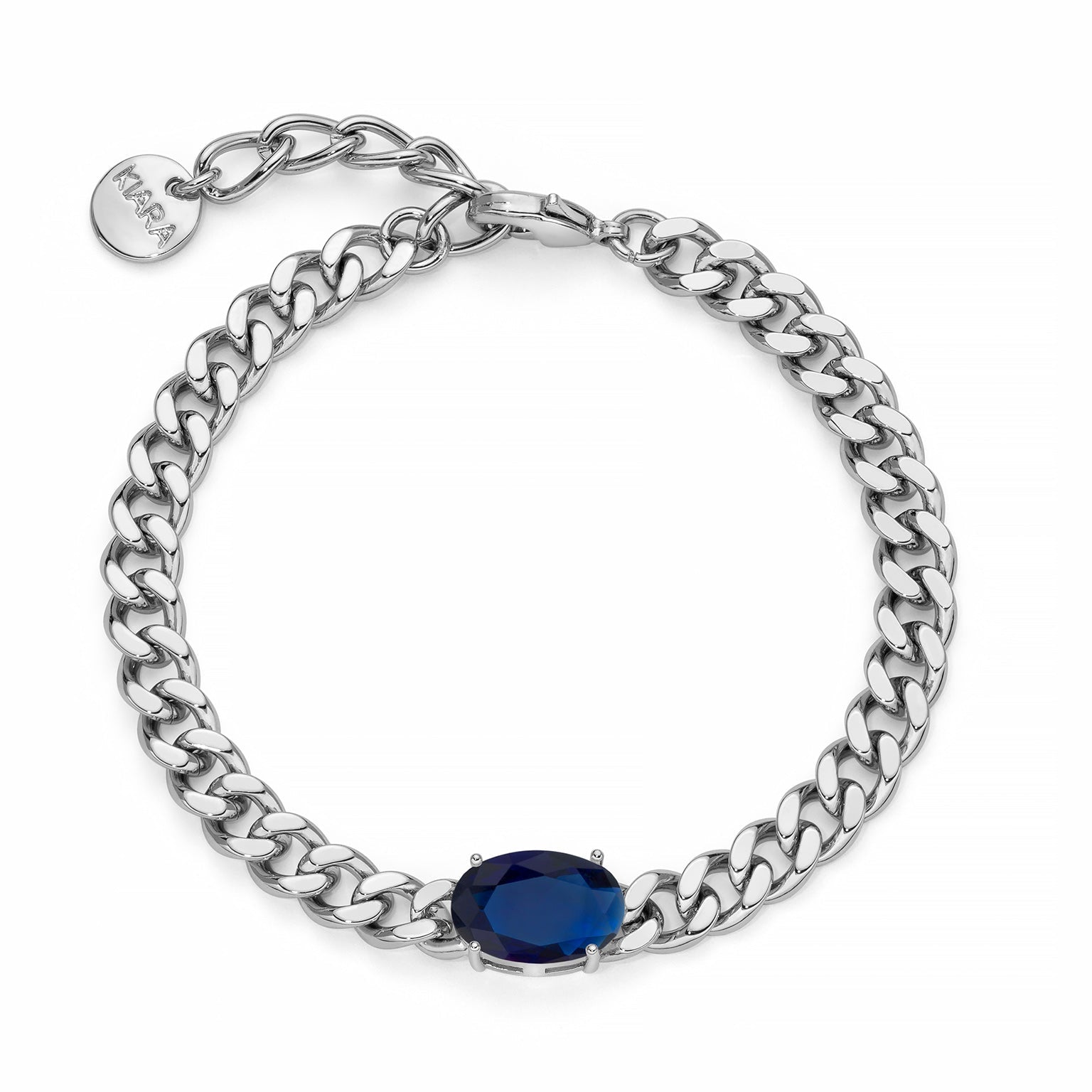BRACCIALE KIARA CATENA PIETRA BLU