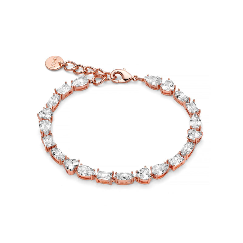 BRACCIALE KIARA ROSÈ CON CRISTALLI