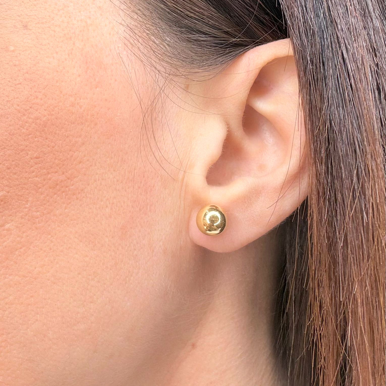 Orecchini boule in oro giallo 18 KT (750)