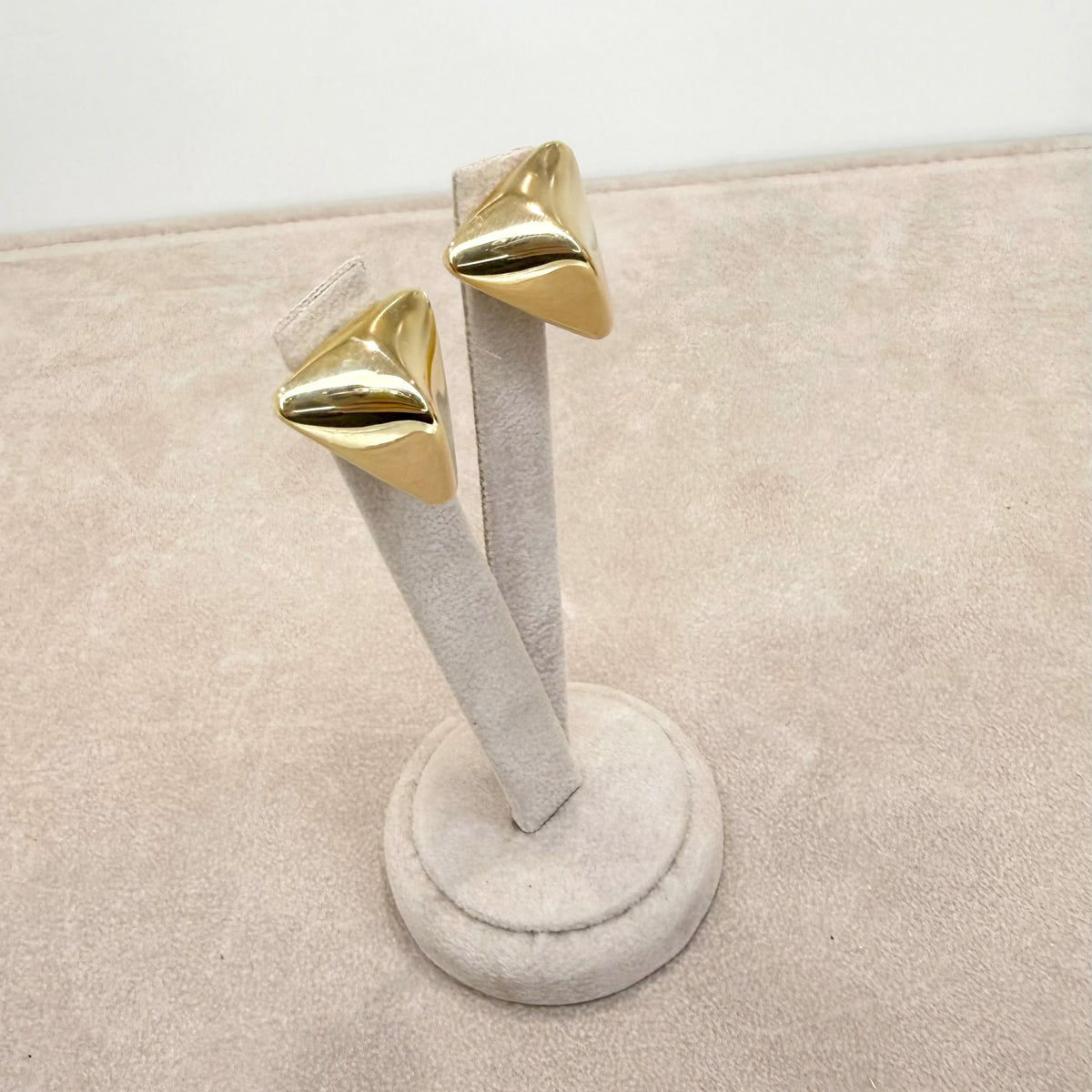 ORECCHINI IN ORO GIALLO 18 KT (750) DESIGN GEOMETRICO