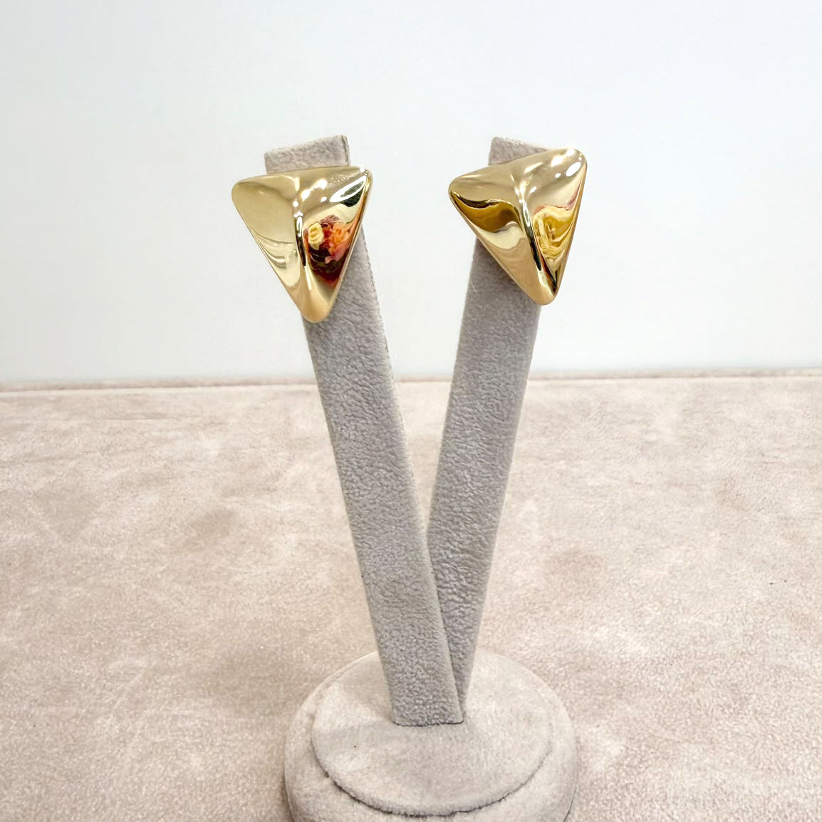 ORECCHINI IN ORO GIALLO 18 KT (750) DESIGN GEOMETRICO