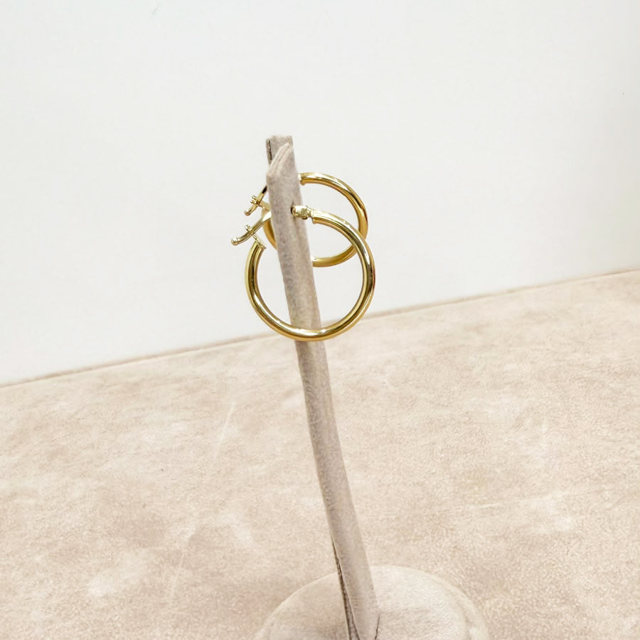 ORECCHINI A CERCHIO IN ORO GIALLO 18 KT (750)
