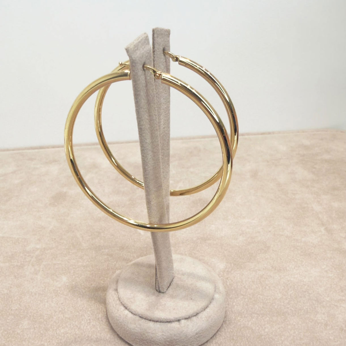 ORECCHINI A CERCHIO GRANDI IN ORO GIALLO 18 KT (750)