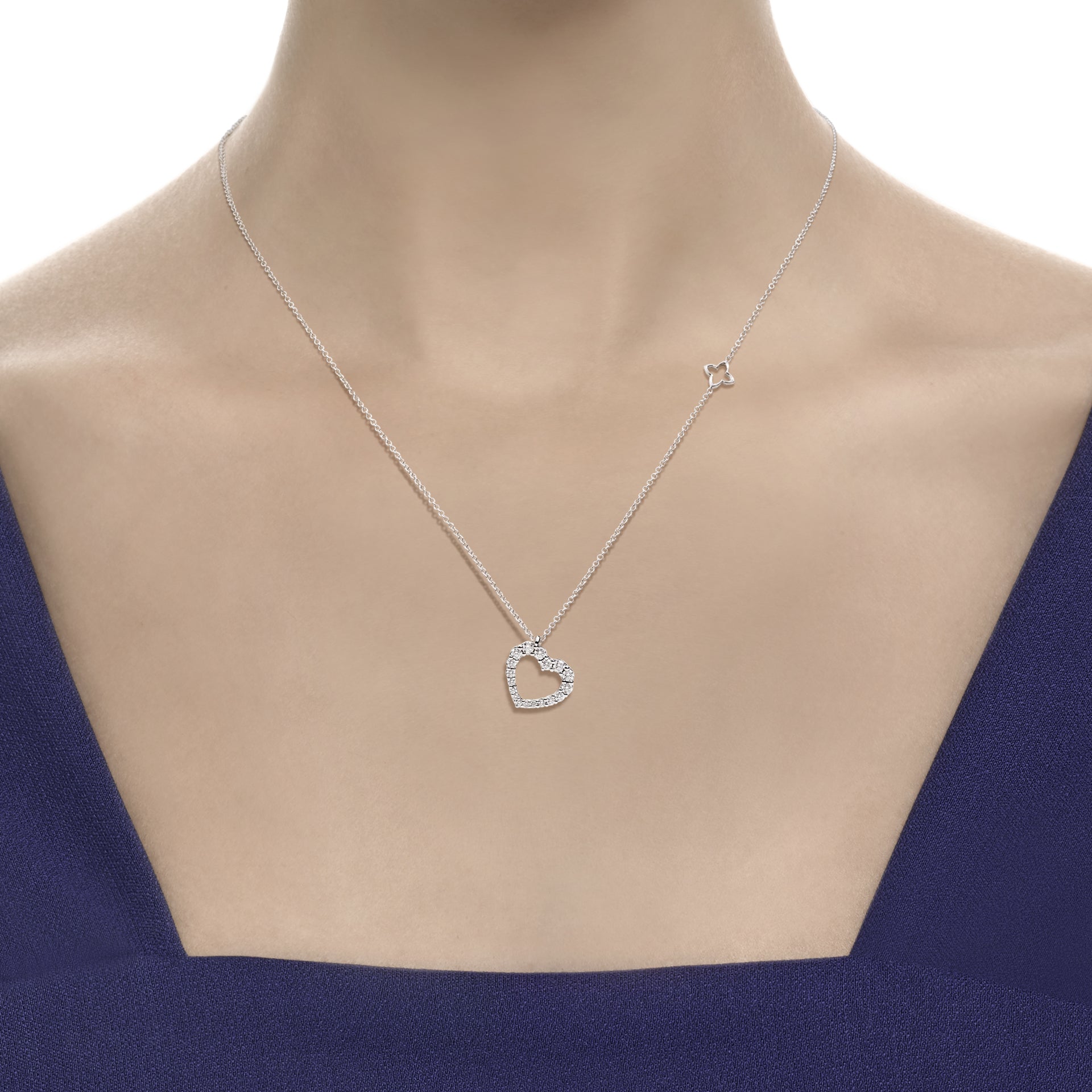 COLLANA CUORE RECARLO ANNIVERSARY IN ORO 18KT E DIAMANTI