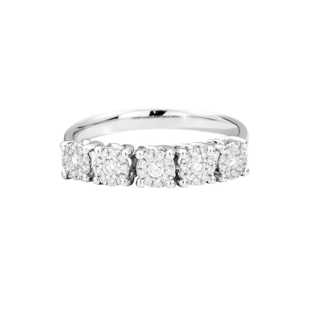 ANELLO RECARLO VERETTA 5 PIETRE SHINING SETTING