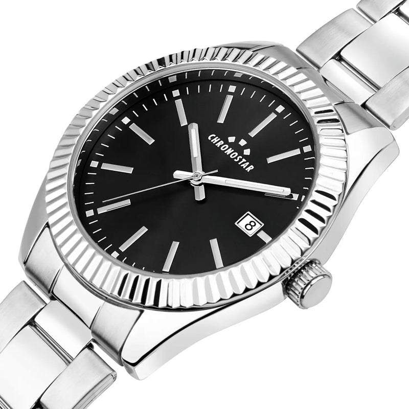 OROLOGIO CHRONOSTAR DAILY BLACK DIAL |41MM|
