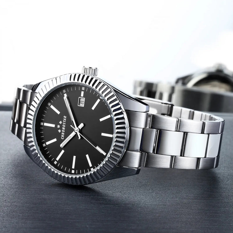 OROLOGIO CHRONOSTAR DAILY BLACK DIAL |41MM|