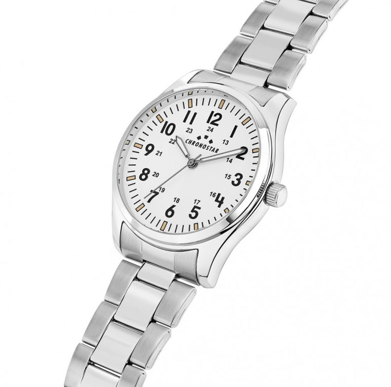 OROLOGIO CHRONOSTAR PILOT WHITE DIAL |39MM|