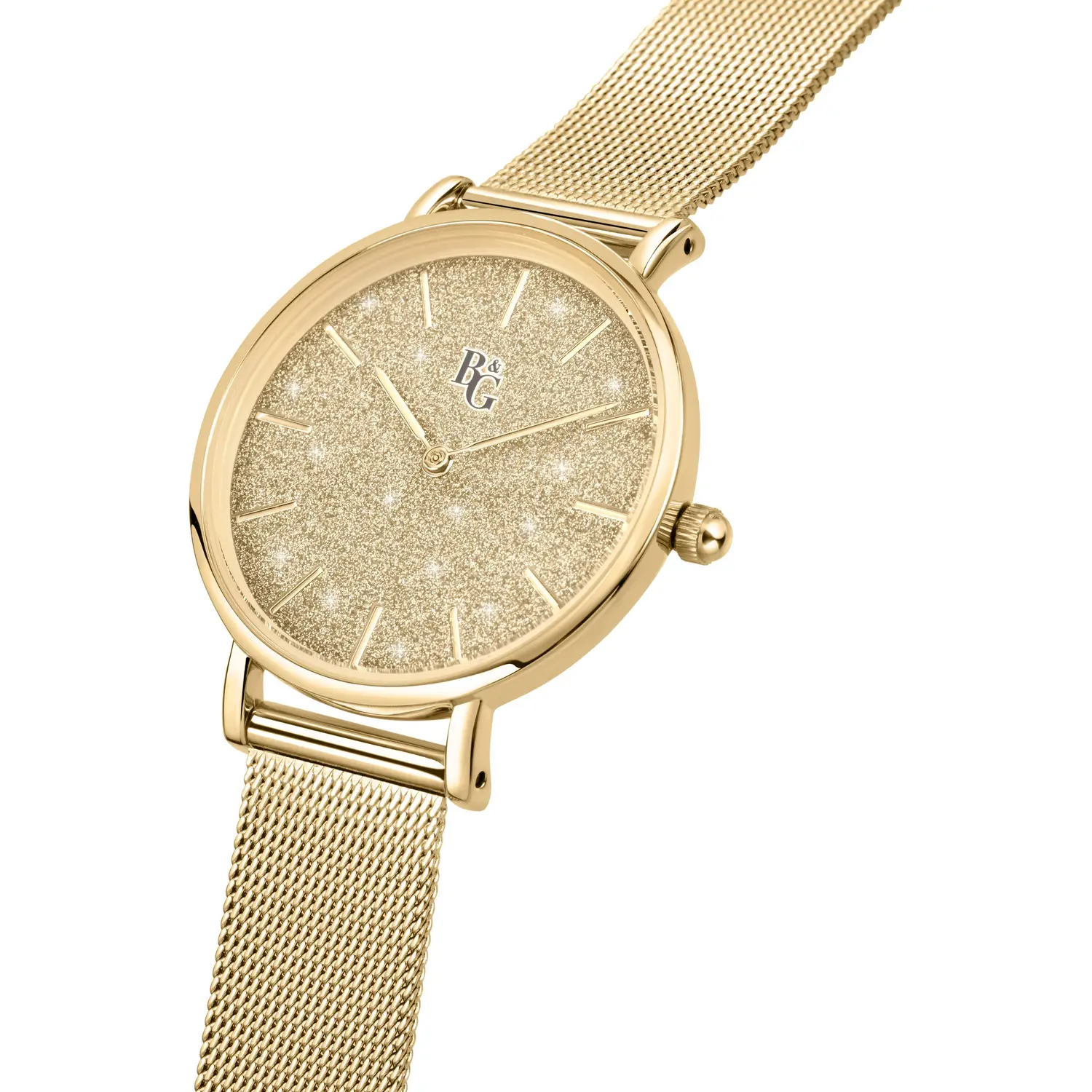 OROLOGIO B&G PREPPY MESH GOLD DIAL |32MM|